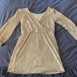 Gold sequined dress - never worn!